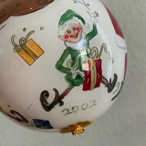 Festive Christmas Ornament with Santa Design